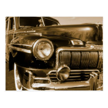 Sepia woody postcard