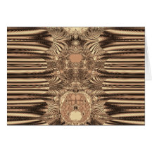 SepiaGold Fractal Card