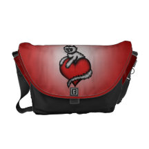seppi cat heart messenger bag