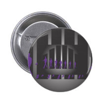 Sept hommes d'affaires boutons publicitaires