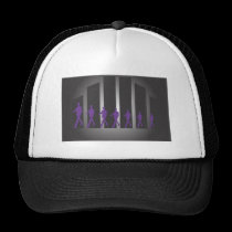 Sept hommes d'affaires chapeaux