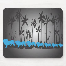 Sept lions tapis de souris