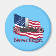 September 11 10 Year Anniversary Tshirt Refrigerator Magnet