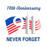 September 11 - 9/11 10th Anniversary Ladies Tshirt