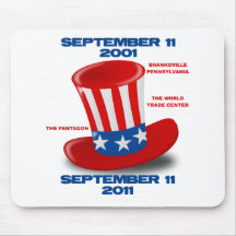 SEPTEMBER-11-ANNIVERSARY-UNCLE-SAM-HAT MOUSE PAD