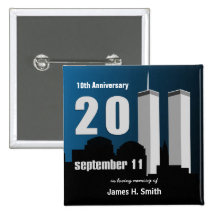September 11th - 9/11 Personalized Survivor Pin