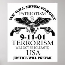 September 11th: Justice Will Prevail Poster