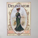 September 1901 Fashion Magazine Poster posters