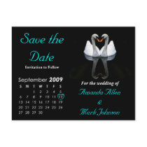September 2009 Save the Date, Wedding Announcement Postcards