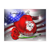 September 9/11 memorial Postcard