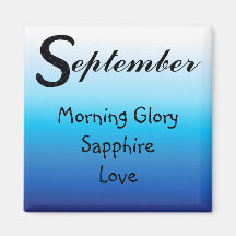 September Birthday Refrigerator Magnet