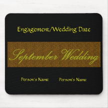 "September Wedding" Mousepad - Customizable