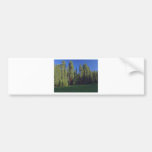 Sequoias Meadows Trees Green Sunrise Bumper Stickers