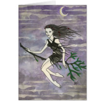 "Serafina" Witch Card