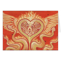 Seraphim (Winged Heart & Flaming Snakes) cards
