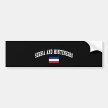 SERBIA AND MONTENEGRO BUMPER STICKERS