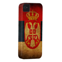 Serbia Flag iPhone 4 Case