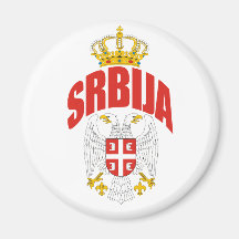 Serbia Latin Refrigerator Magnets