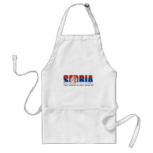 Serbia logo flag Srbija logo for soccer supporters Apron