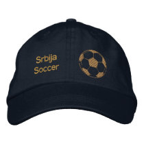 Serbia Soccer Embroidered Hat