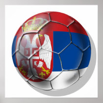Serbian soccer 2014 world cup ball lovers Srbija Poster