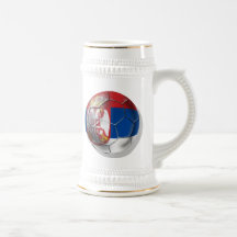 Serbian soccer ball for all lovers of Srbija Coffee Mugs
