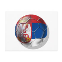 Serbian soccer ball for all lovers of Srbija Post Card
