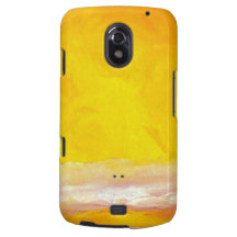 Serenade of Light Yellow Gold Ocean Sky Sea Waves Galaxy Nexus Cases