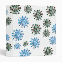 Serene & Dark Snowflakes Binder