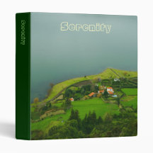 Serene landscape 3 ring binders
