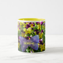 Serene Pansies Mug