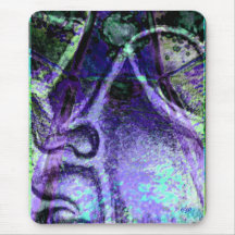 Serenity Blue Art Mousepad