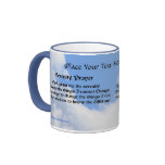 Serenity Prayer Affirmations Mug Blue Sky