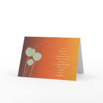 Serenity Prayer dandelions card