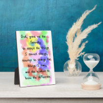 Serenity Prayer Easel plaques