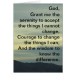 Serenity Prayer Encouragement Card