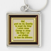 Serenity Prayer Key Chain