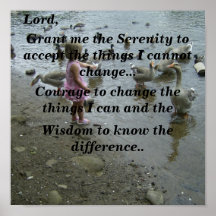 Serenity Prayer (little girl) Posters