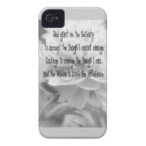 Serenity Prayer Peony Case-mate Iphone 4 Case