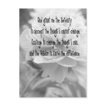Serenity Prayer Post Card