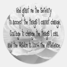 Serenity Prayer Stickers