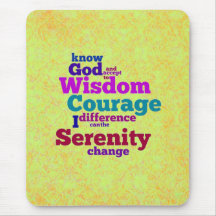 Serenity Prayer wordle mousepad