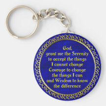 SerenityPrayer Gold Key Chain