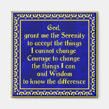SerenityPrayerGold Refrigerator Magnets
