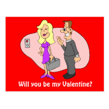 Serez-vous mon Valentine ? 2 Cartes Postales