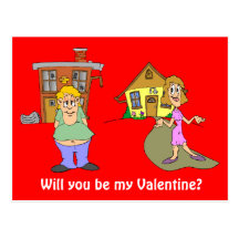 Serez-vous mon Valentine ? 6 Carte Postale