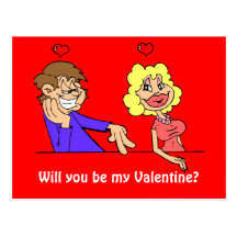 Serez-vous mon Valentine ? Carte Postale