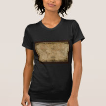 Série antique de carte t-shirts