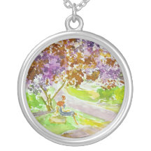 Série de Pandore - espoir et l'arbre lilas - Collier
