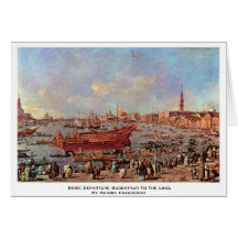 Serie Departure Bucentaur To The Lido Card